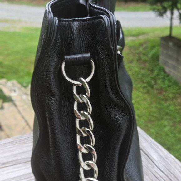 Michael Kors Leather Satchel with Shoulder Strap - Picture 6 of 12